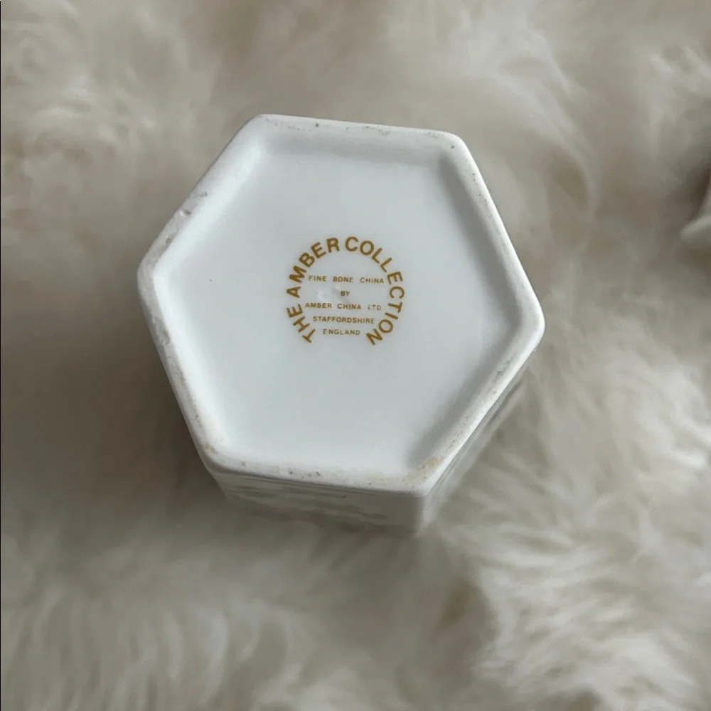 The Amber Collection ginger jar fine bone China from Staffordshire, England